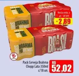 Proença Supermercados Pack Cerveja Brahma Chopp Lata oferta