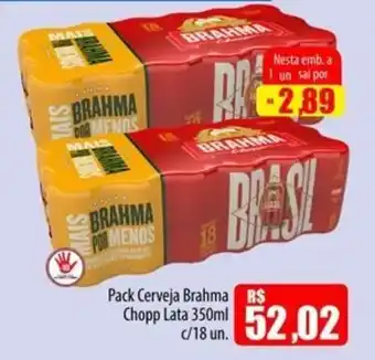 Proença Supermercados Pack Cerveja Brahma Chopp Lata oferta