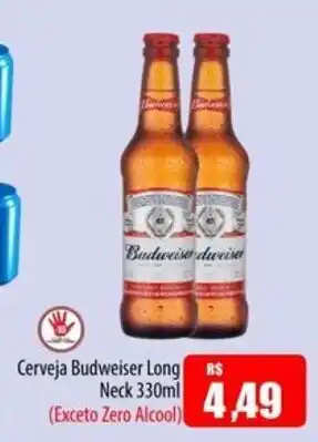 Proença Supermercados Cerveja Budweiser Long Neck oferta