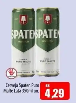 Proença Supermercados Cerveja Spaten Puro Malte Lata oferta