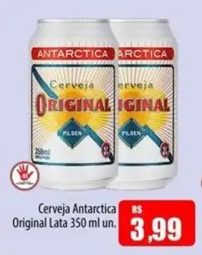 Proença Supermercados Cerveja Antarctica Original Lata un. oferta