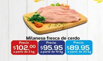 Super Aki Milanesa fresca de cerdo oferta