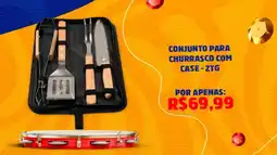 Nivalmix Conjunto para churrasco com case - ztg oferta