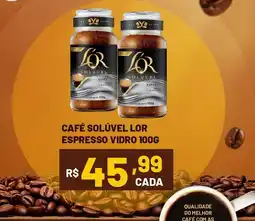 Rede Econômica de Supermercados Café solúvel lor espresso vidro oferta