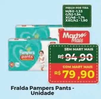 Mart Minas Fralda Pampers Pants - Unidade oferta