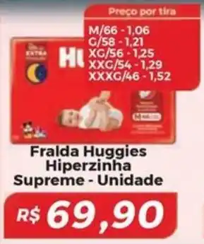 Mart Minas Fralda Huggies Hiperzinha Supreme - Unidade oferta