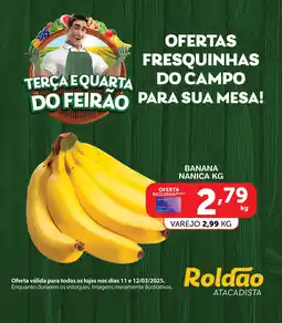 Roldão Banana nanica oferta