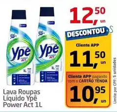 Tenda Atacado Ypê - lava roupas líquido power act oferta