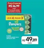 Drogal Pampers - lenços umedecidos l4p3 aloe vera oferta