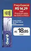 Drogal Oral-b - creme dental 3d white oferta