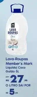 Sam's Club Member's mark - lava-roupas liquidol coco oferta