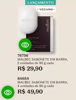 O Boticário Malbec - sabonete em barra oferta