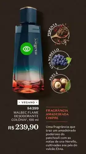 O Boticário O boticario - malbec flame desodorante chipfe oferta