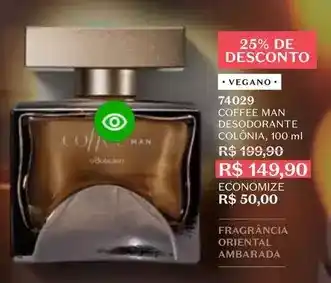 O Boticário O boticario - coffee man desodorante colônia oferta