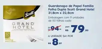 Sam's Club Scott - guardanapo de papel familia folha dupla oferta