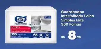 Sam's Club Elite - guardanapo interfolhado folha simples oferta