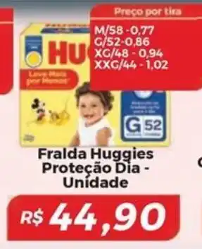 Mart Minas Fralda Huggies Proteção Dia - Unidade oferta