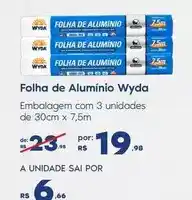 Sam's Club Wyda - folha de aluminio oferta