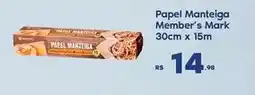 Sam's Club Member's mark - papel manteiga oferta