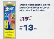 Sam's Club Ziploc - sacos herméticos para conservar e levar mix com 9 unidades oferta