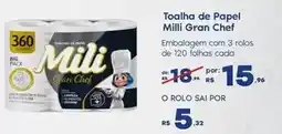 Sam's Club Mili - toalha de papel gran chef oferta