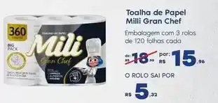 Sam's Club Mili - toalha de papel gran chef oferta