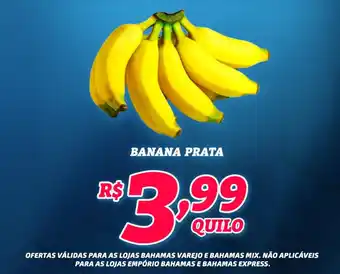 Bahamas Supermercados Banana prata oferta