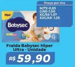 Mart Minas Fralda Babysec Hiper Ultra - Unidade oferta