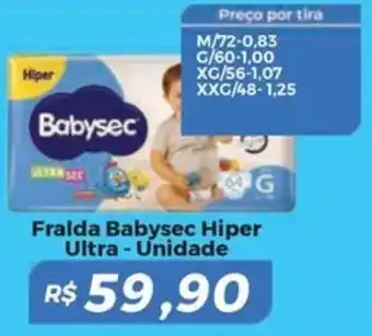 Mart Minas Fralda Babysec Hiper Ultra - Unidade oferta