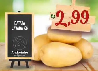 Andorinha Hipermercado Batata lavada oferta