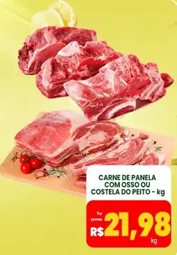 Vivendas Supermercados Carne de panela com osso ou costela do peito oferta