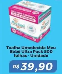 Mart Minas Toalha Umedecida Meu Bebê Ultra Pack 500 folhas - Unidade oferta