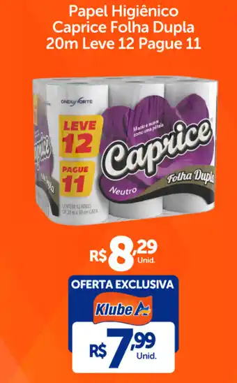 Atakarejo Papel Higiênico Caprice Folha Dupla 20m oferta