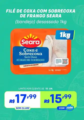 Prezunic Filé de coxa com sobrecoxa de frango seara oferta