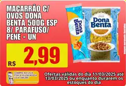 Violeta Supermercados Macarrão ca ovos dona benta oferta