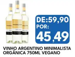 Rancho Bom Supermercados Vinho argentino minimalista orgânica vegano oferta