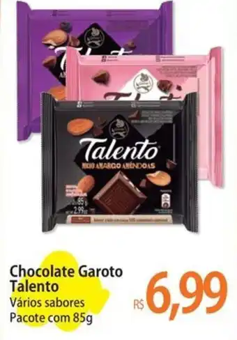 Atacadão Chocolate Garoto Talento Vários sabores Pacote oferta