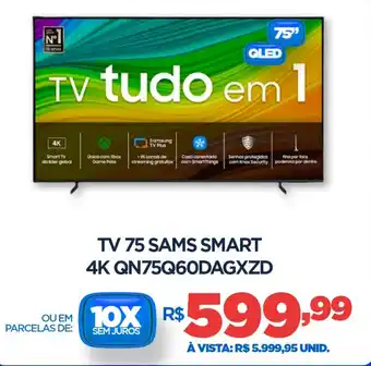 DB Supermercados Tv 75 sams smart 4K QN75Q60DAGXZD oferta