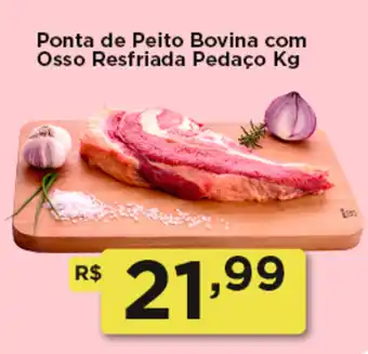 Rede Vivo Ponta de Peito Bovina com Osso Resfriada Pedaço oferta