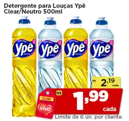 Rede Vivo Detergente para Louças Ypê Clear/Neutro oferta