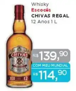 Supermercados Mundial Whisky Escocês CHIVAS REGAL 12 Anos oferta