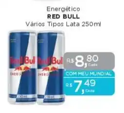 Supermercados Mundial Energético RED BULL Vários Tipos Lata oferta