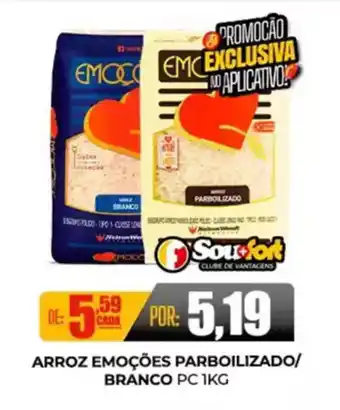 Fort Atacadista Arroz emoções parboilizado/ branco pc oferta