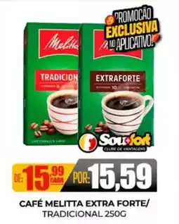 Fort Atacadista Café melitta extra forte/ tradicional oferta