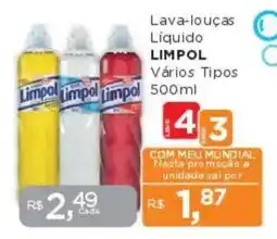 Supermercados Mundial Lava-louças Líquido LIMPOL Vários Tipos oferta