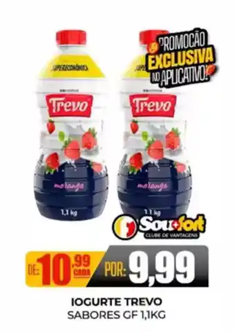 Fort Atacadista Iogurte trevo sabores gf oferta