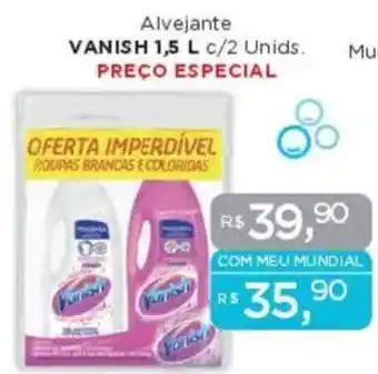 Supermercados Mundial Alvejante VANISH oferta