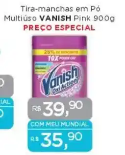 Supermercados Mundial Tira-manchas em Pó Multiuso VANISH Pink oferta