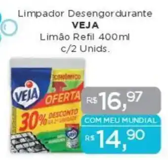 Supermercados Mundial Limpador Desengordurante VEJA oferta