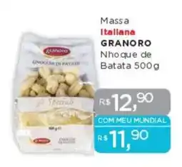 Supermercados Mundial Massa Italiana GRANORO Nho que de Batata oferta